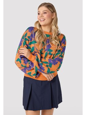 LAURELLA LAURELLA Sweter LAURELLA 6TU050451 Pomarańczowy Regular Fit