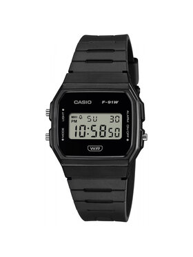 Casio Casio Zegarek F-91WB-1AEF Czarny