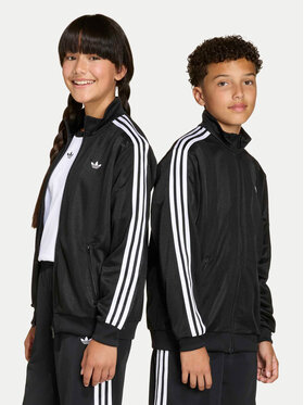 adidas adidas Bluza Firebird Jacquard KC6845 Czarny Loose Fit