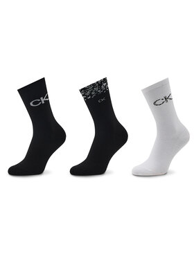 Calvin Klein Calvin Klein Sada 3 párů dámských vysokých ponožek 701219849 Barevná
