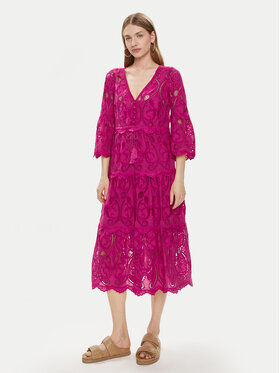 Luisa Spagnoli Luisa Spagnoli Φόρεμα καλοκαιρινό Pigna 540712 Ροζ Regular Fit
