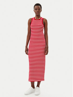 Tommy Hilfiger Tommy Hilfiger Letní šaty WW0WW38838 Červená Slim Fit