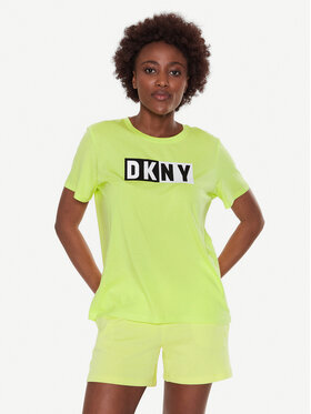 DKNY Sport DKNY Sport T-Shirt DP2T5894 Żółty Classic Fit