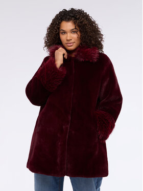 Fiorella Rubino Fiorella Rubino Cappotto invernale F022T001451N036 Bordeaux A-Line Fit