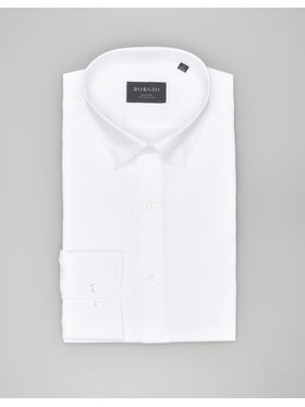 Borgio Borgio Koszula fabrizia 00579 Biały Slim Fit
