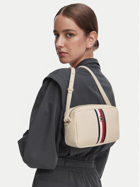 Tommy Hilfiger Tommy Hilfiger Torebka Th Corp Ess Camera Bag AW0AW19333 Kremowy