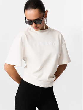 La Mania La Mania Tričko CHUCK Biela Basic Fit
