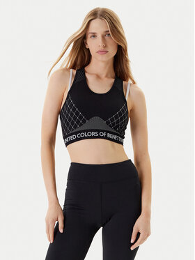United Colors Of Benetton United Colors Of Benetton Спортен сутиен 3SW63H00I Черен