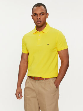 Tommy Hilfiger Tommy Hilfiger Polo marškinėliai 1985 MW0MW17771 Geltona Slim Fit
