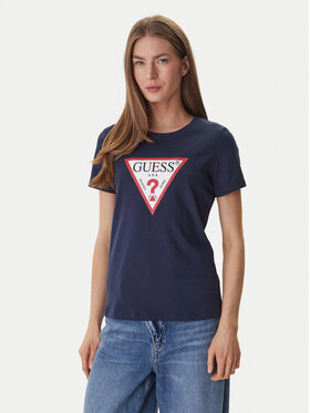 Guess Guess T-shirt W1YI1B I3Z14 Blu scuro Regular Fit