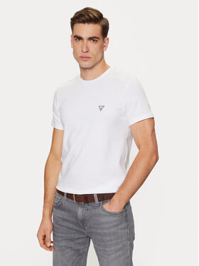 Guess Guess T-Shirt Caleb U97M00 KCD31 Biały Slim Fit
