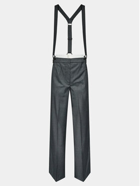 Remain Remain Spodnie materiałowe W. Suspenders 500362514 Szary Straight Fit