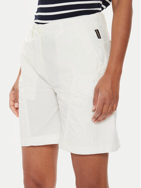 Napapijri Napapijri Pantalon scurți din material Narin NP0A4H8H Écru Loose Fit