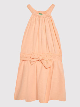 United Colors Of Benetton United Colors Of Benetton Лятна рокля 3LHACV003 Оранжев Regular Fit