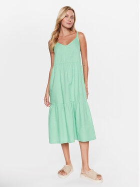 Roxy Roxy Φόρεμα καλοκαιρινό ERJWD03699 Πράσινο Regular Fit