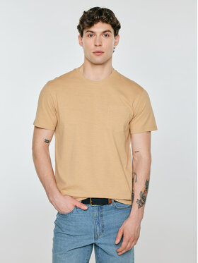 BIG STAR BIG STAR T-Shirt TOMES Beżowy Basic Fit