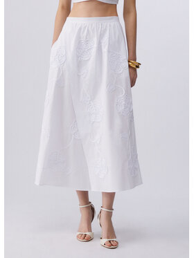 Liu Jo Liu Jo Spódnica midi CA6178T039A11111 Biały Regular Fit