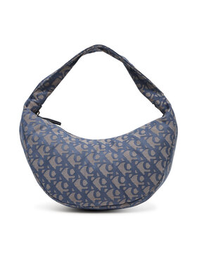 Calvin Klein Calvin Klein Kabelka Ckj Monogram Pinched Medium Shou LV04F3206G Modrá