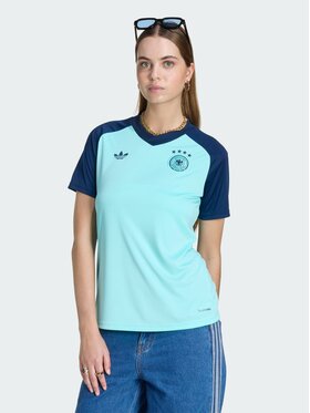 adidas adidas Koszulka techniczna 161568 Turkusowy Slim Fit