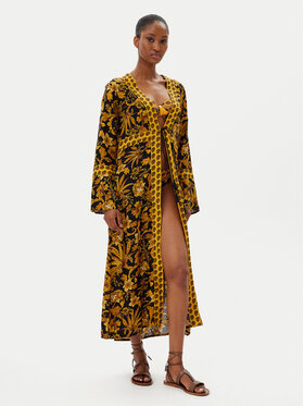 Selmark Selmark Kimono BM297 Czarny Relaxed Fit