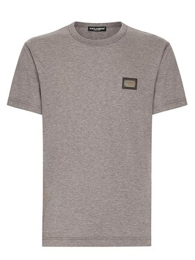 Dolce&Gabbana Dolce&Gabbana T-Shirt G8PT1T Szary Regular Fit