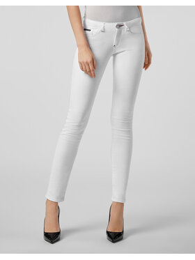 PHILIPP PLEIN PHILIPP PLEIN Jeansy 21817 Biały Slim Fit