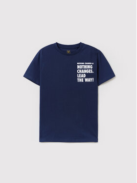 OVS OVS T-Shirt 1493773 Granatowy Regular Fit