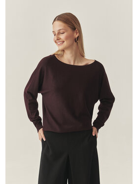 TATUUM TATUUM Sweter FLARIS Bordowy Classic Fit
