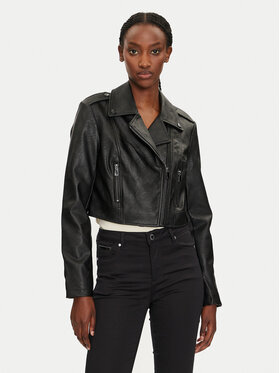 Morgan Morgan Giacca in similpelle 232-GUR Nero Regular Fit