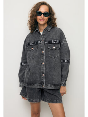 BIZUU BIZUU Kurtka jeansowa PASSA Czarny Standard Fit