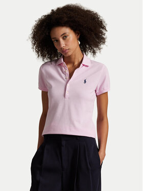 Polo Ralph Lauren Polo Ralph Lauren Polo marškinėliai 211B18200014 Šviesiai rožinė Slim Fit