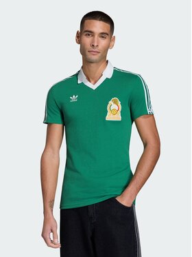 adidas adidas Koszulka techniczna Meksyk Zielony Slim Fit