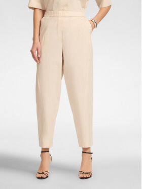 Elena Mirò Elena Mirò Spodnie materiałowe P000Z000179N002 Kremowy Regular Fit