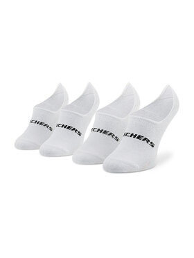 Skechers Skechers Set di 2 paia di pedulini unisex SK44008 Bianco