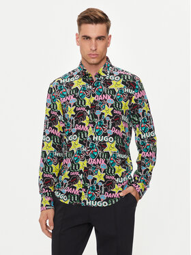 HUGO Hugo Koszula Ermo 50520083 Czarny Slim Fit