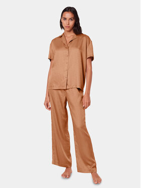 Triumph Triumph Παντελόνι πιτζάμας Silky Sensuality 10218287 Καφέ Relaxed Fit