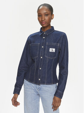 Calvin Klein Jeans Calvin Klein Jeans džínsová košeľa Lean J20J222825 Modrá Slim Fit