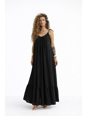 LilaLou LilaLou Sukienka letnia Gypsy Czarny Oversize