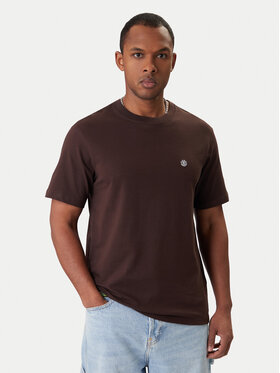 Element Element Tricou Icon Embroidery ELYKT00168 Maro Regular Fit