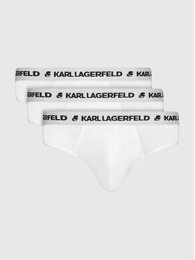 KARL LAGERFELD KARL LAGERFELD Набір з 3 пар сліпів Logo 211M2103 Білий