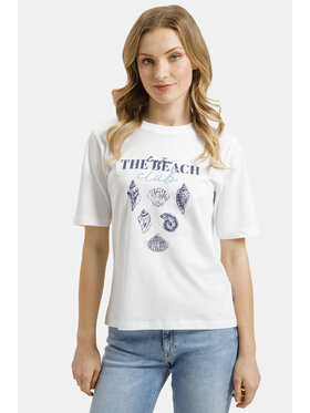 Cross Jeans Cross Jeans T-Shirt 56255-008 Biały