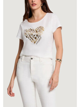 Morgan De Toi Morgan De Toi T-shirt 261-DINOU Bianco Casual Fit