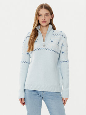 Guess Guess Sweter W4PR1A Z3LQ0 Niebieski Regular Fit