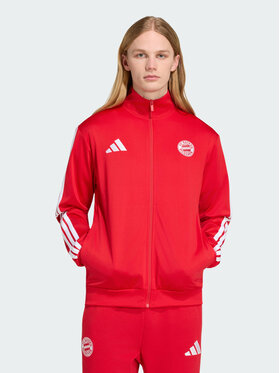 adidas adidas Kurtka wielofunkcyjna FC Bayern Muenchen DNA Czerwony Regular Fit