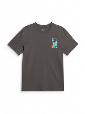 4F 4F T-Shirt CATCH THE WAVE Σκούρο γκρι Regular Fit