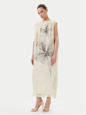 Herskind Herskind Φόρεμα κοκτέιλ Veronika 5586199 Εκρού Loose Fit