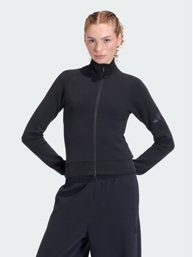 adidas adidas Bluza SOFT LUX SLIM Czarny Slim Fit