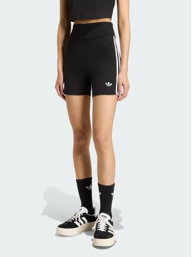adidas adidas Szorty materiałowe 159182 Czarny Fitted Fit