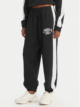 Juicy Couture Juicy Couture Спортивні штани College JCSBJ126402 Чорний Relaxed Fit