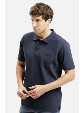 Cross Jeans Cross Jeans Polo 16146-001 Granatowy Regular Fit